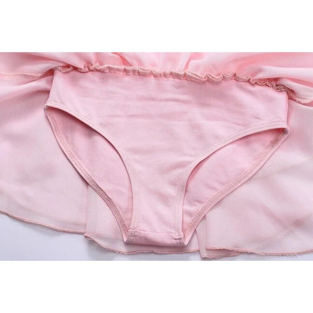 Girls Pink Camisole One Piece Tutu Leotard Dance Ballet Gymnastics 9-10 M READ